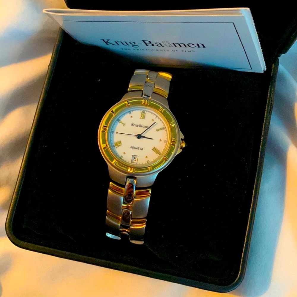 Authentic Krug Baüman Women’s Regatta Watch (Silver & Gold)